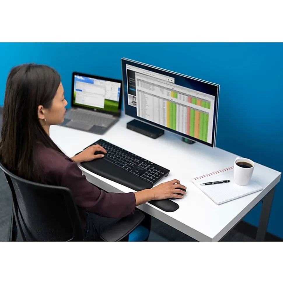 Kensington ErgoSoft Wrist Rest for Standard Mouse, 0.71"H x 6"W x 2.87"D, Gel, Rubber, Skid Proof, 1, TAA Compliant