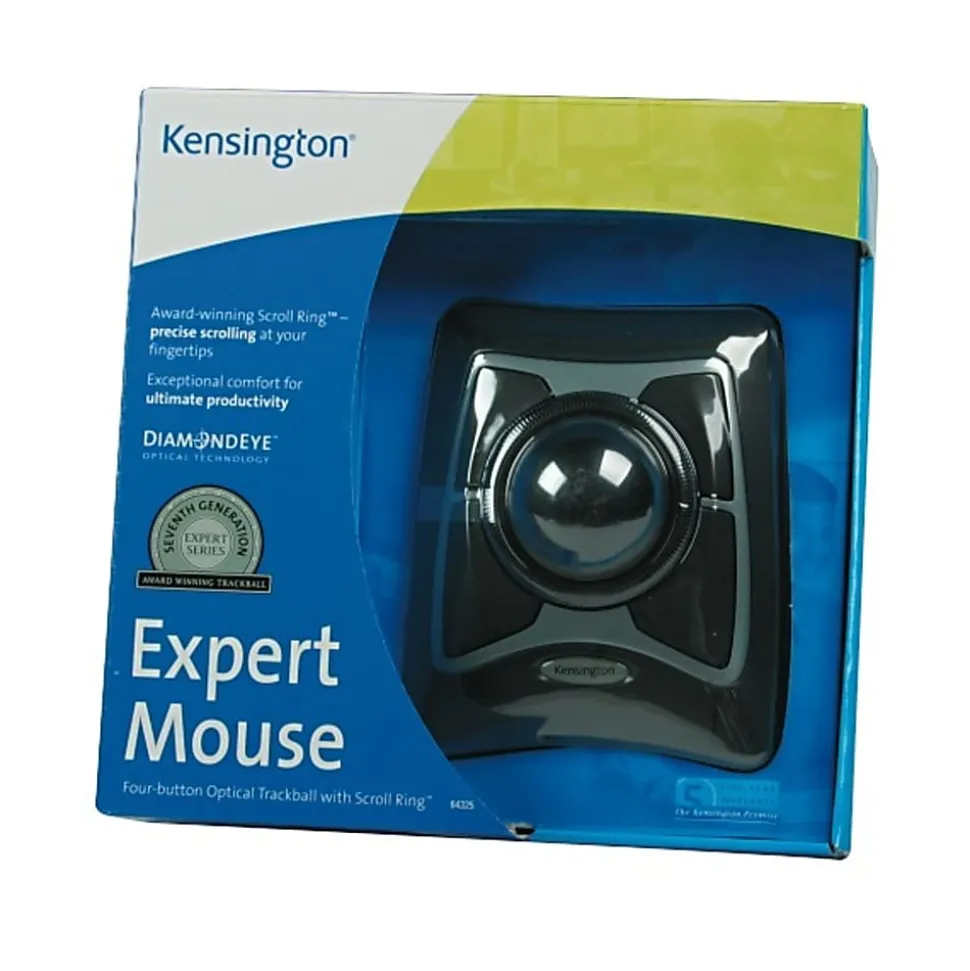 Kensington® Expert Mouse Wired Trackball, Black/Gray