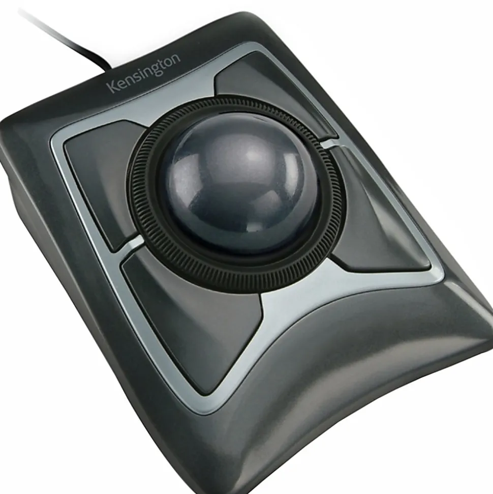 Kensington® Expert Mouse Wired Trackball, Black/Gray