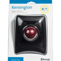 Kensington Expert Wireless Optical Mouse TrackBall, Black