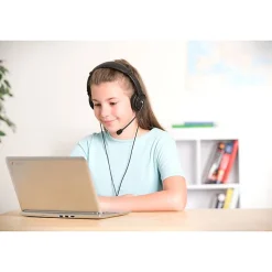 Kensington Hi-Fi Headphones with Microphone - Stereo - Wired - Over-the-head - Binaural - Circumaural - 6 ft Cable - Noise Cancelling Microphone