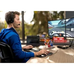 Kensington Hi-Fi Headphones with Microphone - Stereo - Wired - Over-the-head - Binaural - Circumaural - 6 ft Cable - Noise Cancelling Microphone