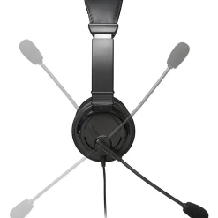 Kensington Hi-Fi Headphones with Microphone - Stereo - Wired - Over-the-head - Binaural - Circumaural - 6 ft Cable - Noise Cancelling Microphone