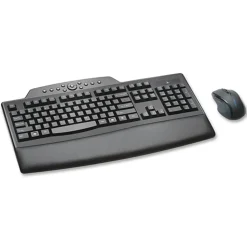 Kensington Pro Fit Comfort Wireless Keyboard & Mouse, Contoured/Curved Full Size Keyboard, Right-Handed Optical Mouse, KMW72403