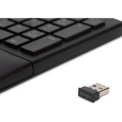 Kensington Pro Fit Ergo Wireless Keyboard and Mouse-Black - USB Wireless Bluetooth/RF 4.0 2.40 GHz Keyboard - K75406US