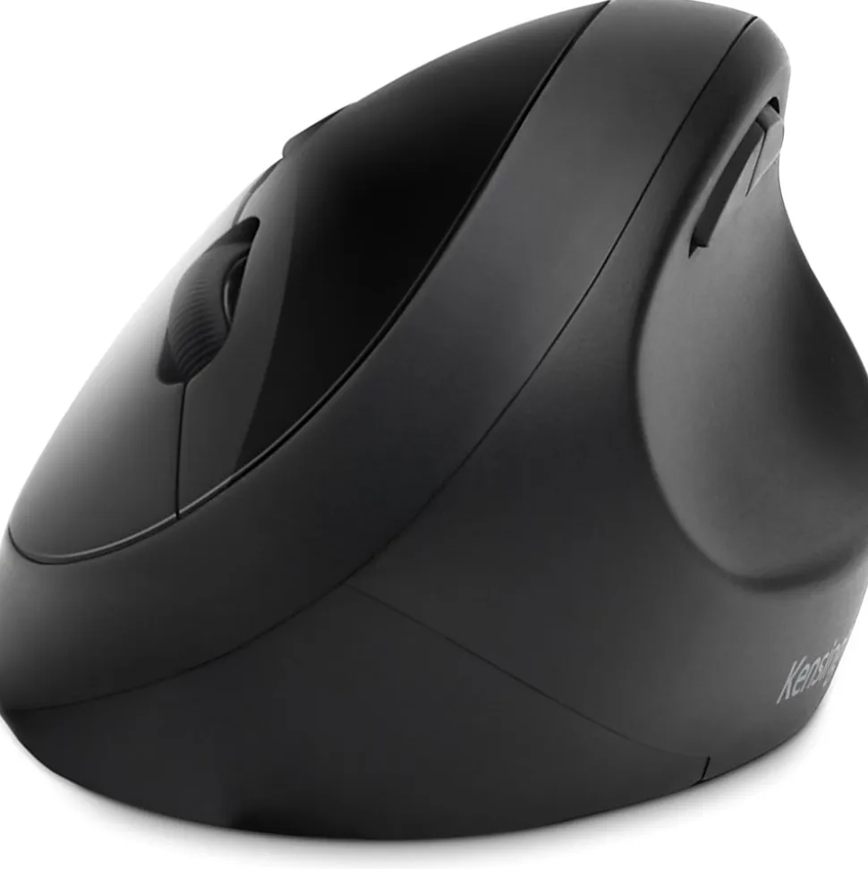 Kensington Pro Fit Ergo Wireless Keyboard and Mouse-Black - USB Wireless Bluetooth/RF 4.0 2.40 GHz Keyboard - K75406US