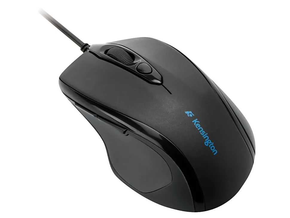 Kensington Pro Fit Wired Mouse, Mid-Size, Black