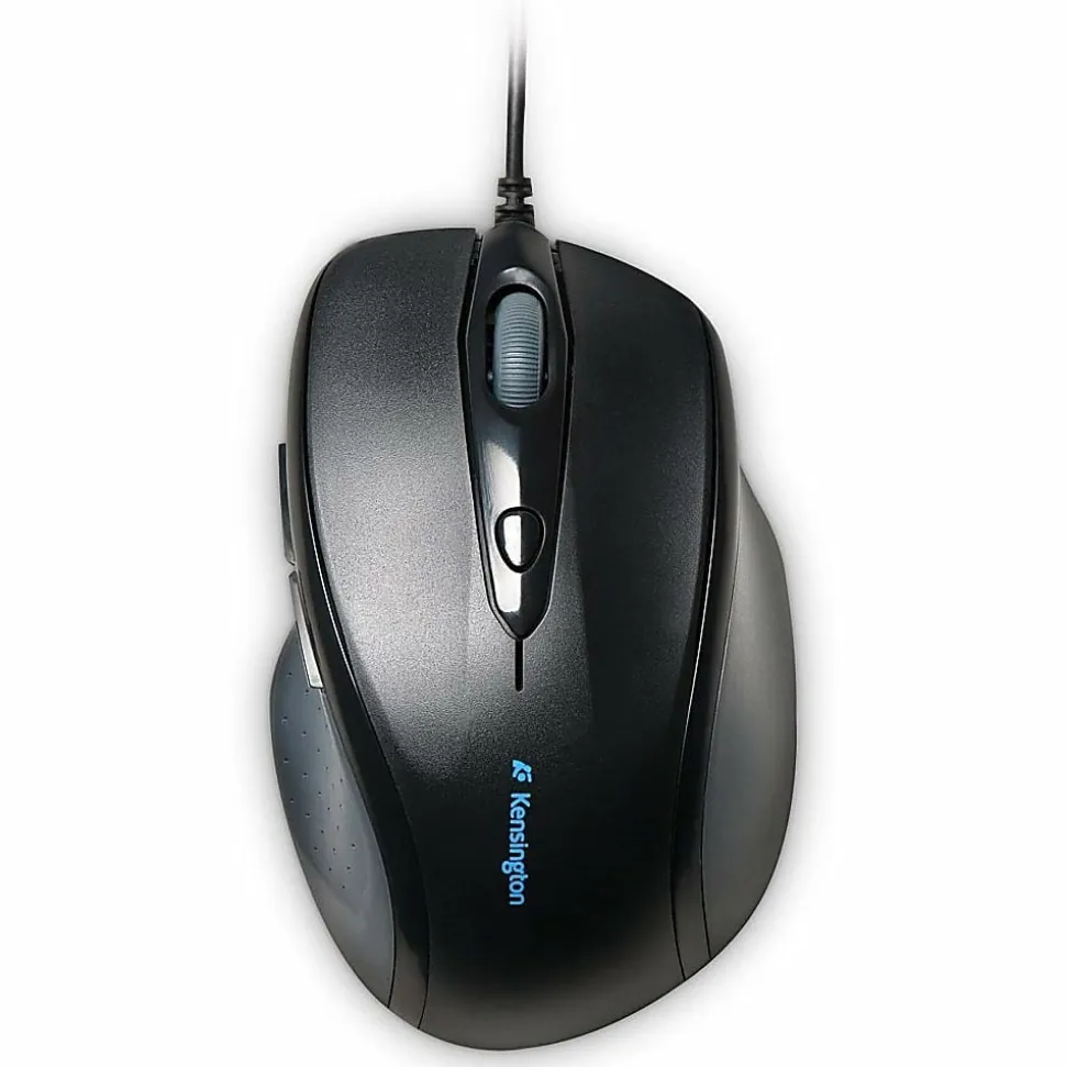 Kensington Pro Fit Wired Mouse, Full-Size, Black