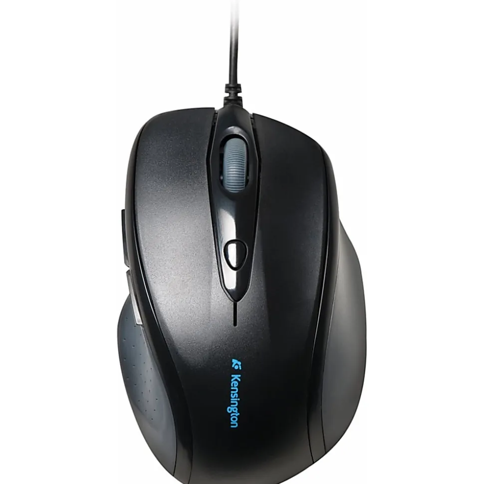 Kensington Pro Fit Wired Mouse, Full-Size, Black