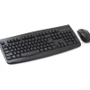 Kensington Pro Fit Wireless Keyboard & Mouse, Straight Full Size Keyboard, Black, Ambidextrous Laser Mouse, K72324US