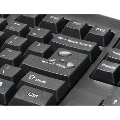 Kensington Pro Fit Wireless Keyboard & Mouse, Straight Full Size Keyboard, Black, Ambidextrous Laser Mouse, K72324US