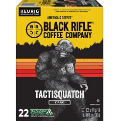 Keurig Black Rifle Coffee Company K-Cup Pods, Tactisquatch, Dark Roast, Pack Of 22 Pods