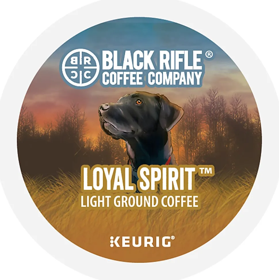 Keurig Black Rifle Coffee Company K-Cup Pods, Loyal Spirit, Light Roast, Pack Of 22 Pods