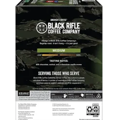 Keurig Black Rifle Coffee Company K-Cup Pods, Just Black, Medium Roast, Pack Of 22 Pods