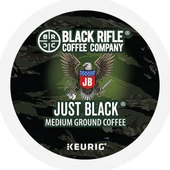 Keurig Black Rifle Coffee Company K-Cup Pods, Just Black, Medium Roast, Pack Of 22 Pods