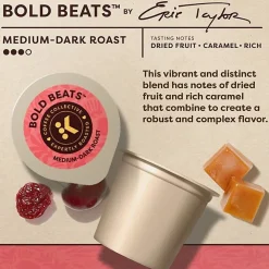 Keurig Coffee Collective Bold Beats Single-Serve K-Cup Pods, Medium-Dark Roast Coffee, 80 Count