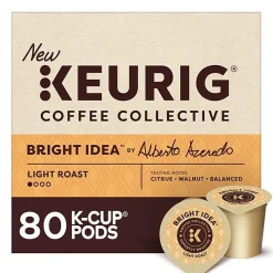 Keurig Coffee Collective Bright Idea Single-Serve K-Cup Pods, Light Roast Coffee, 80 Count (4 Packs of 20)