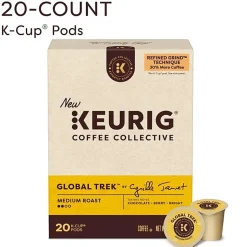 Keurig Coffee Collective Global Trek Single-Serve K-Cup Pods, Medium Roast Coffee, 20 Count