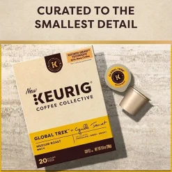 Keurig Coffee Collective Global Trek Single-Serve K-Cup Pods, Medium Roast Coffee, 20 Count