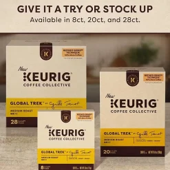 Keurig Coffee Collective Global Trek Single-Serve K-Cup Pods, Medium Roast Coffee, 20 Count