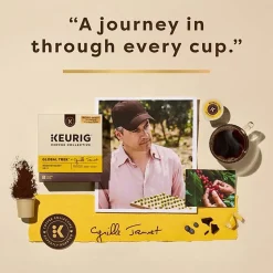 Keurig Coffee Collective Global Trek Single-Serve K-Cup Pods, Medium Roast Coffee, 8 Count