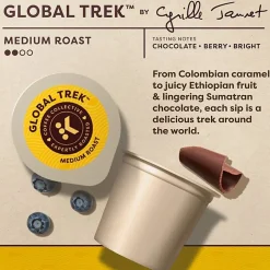 Keurig Coffee Collective Global Trek Single-Serve K-Cup Pods, Medium Roast Coffee, 80 Count (4 Packs of 20)