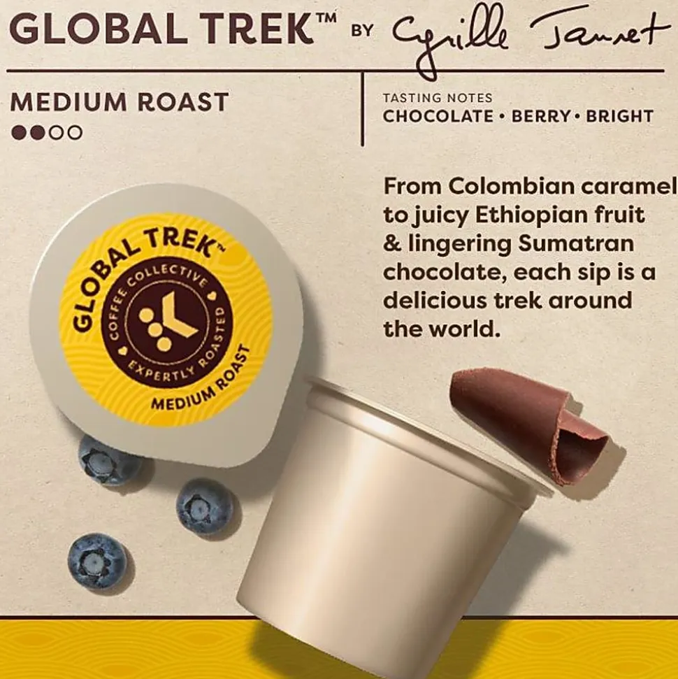 Keurig Coffee Collective Global Trek Single-Serve K-Cup Pods, Medium Roast Coffee, 80 Count (4 Packs of 20)