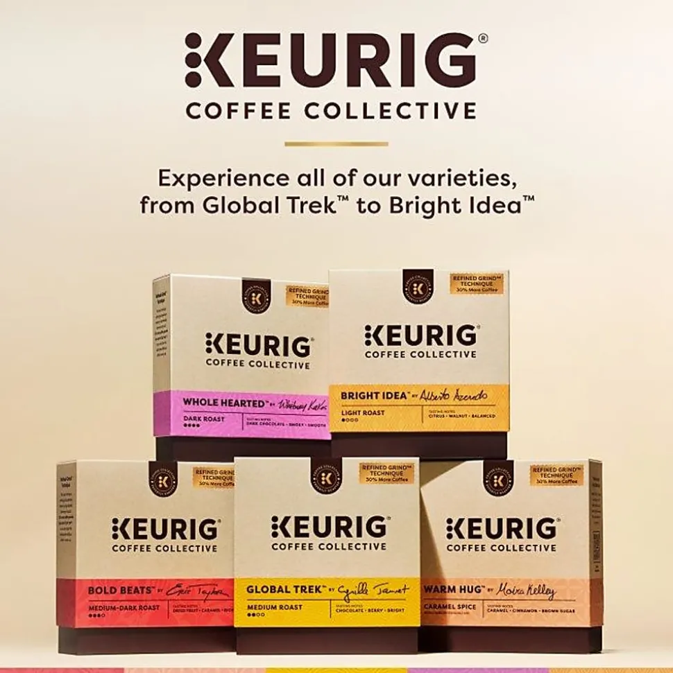Keurig Coffee Collective Global Trek Single-Serve K-Cup Pods, Medium Roast Coffee, 80 Count (4 Packs of 20)