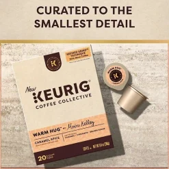 Keurig Coffee Collective Warm Hug Caramel Spice Single-Serve K-Cup Pods, Light Roast Coffee, 20 Count