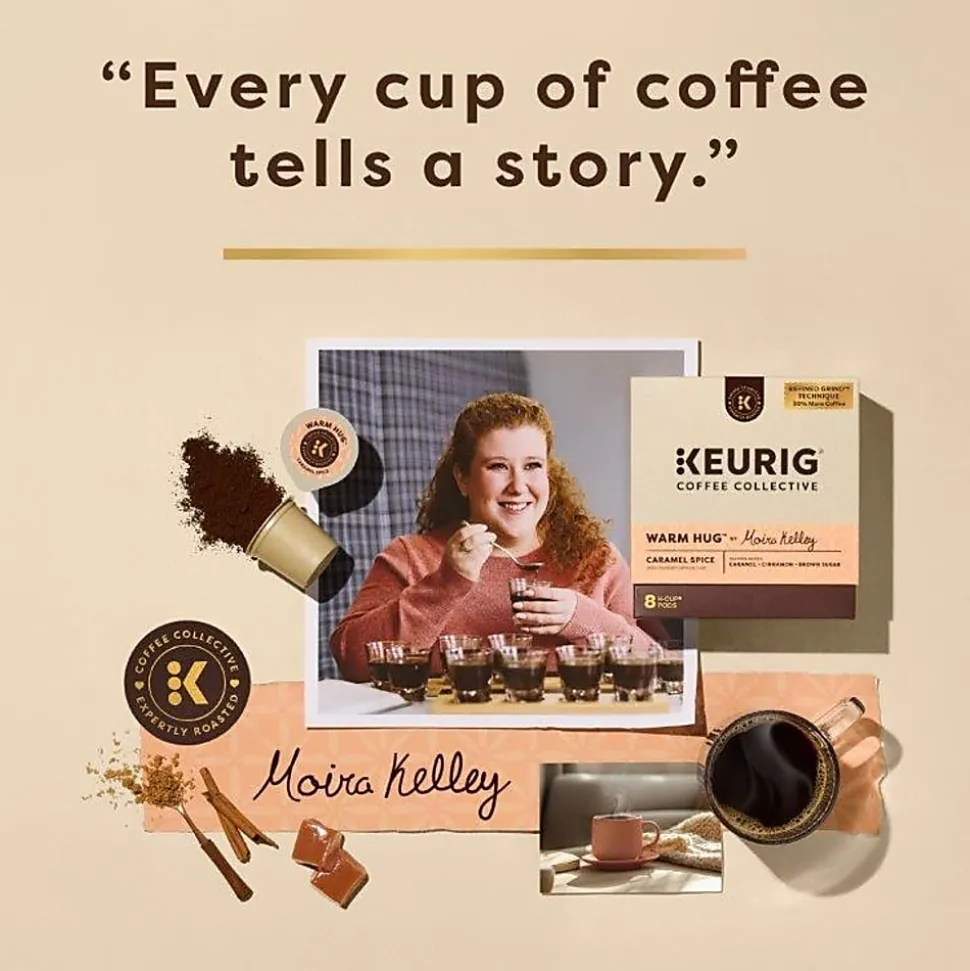 Keurig Coffee Collective Warm Hug Caramel Spice Single-Serve K-Cup Pods, Light Roast Coffee, 20 Count
