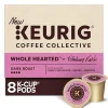 Keurig Coffee Collective Whole Hearted Single-Serve K-Cup Pods, Dark Roast Coffee, 8 Count