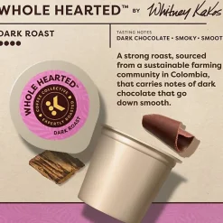 Keurig Coffee Collective Whole Hearted Single-Serve K-Cup Pods, Dark Roast Coffee, 8 Count