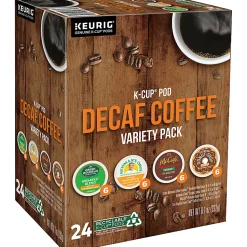 Keurig Green Mountain Coffee Roasters K Cup Variety Sampler Decaf Coffee Pack, Box Of 24 K Cup Pods