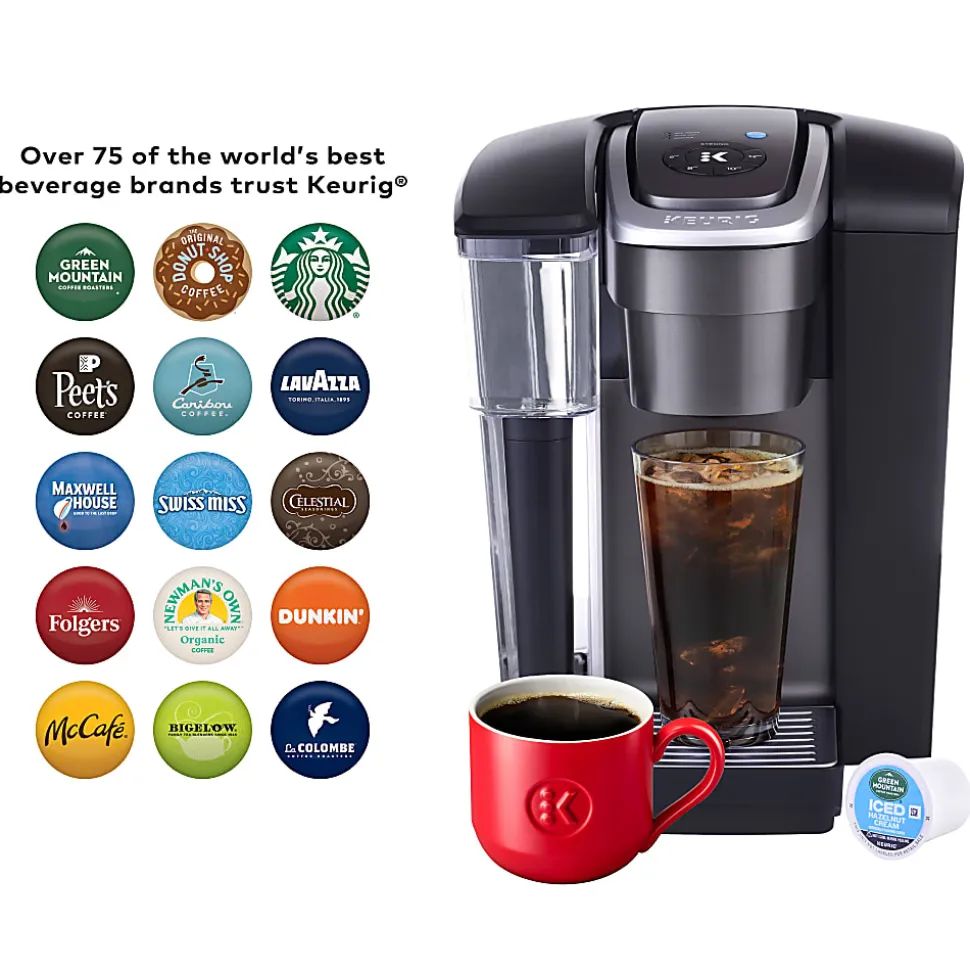 Keurig®K-1550 Brewer, 96oz Reservoir, Single Serve K-Cup® Pod Small Business Coffee Maker, Black