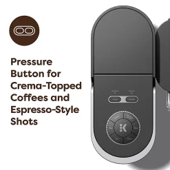 Keurig K-Crema Single Serve Coffee Maker, Black