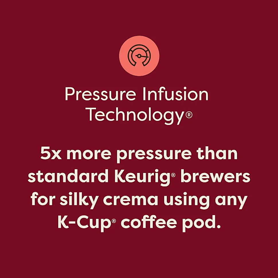 Keurig K-Crema Single Serve Coffee Maker, Black
