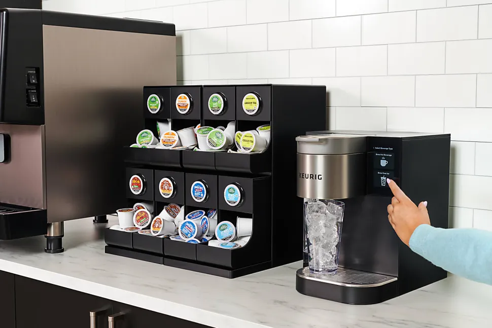 Keurig® K-2550® Single-Serve Commercial K-Cup® Pod Coffee Maker With 110oz Water Reservoir Bundle, Black/Silver