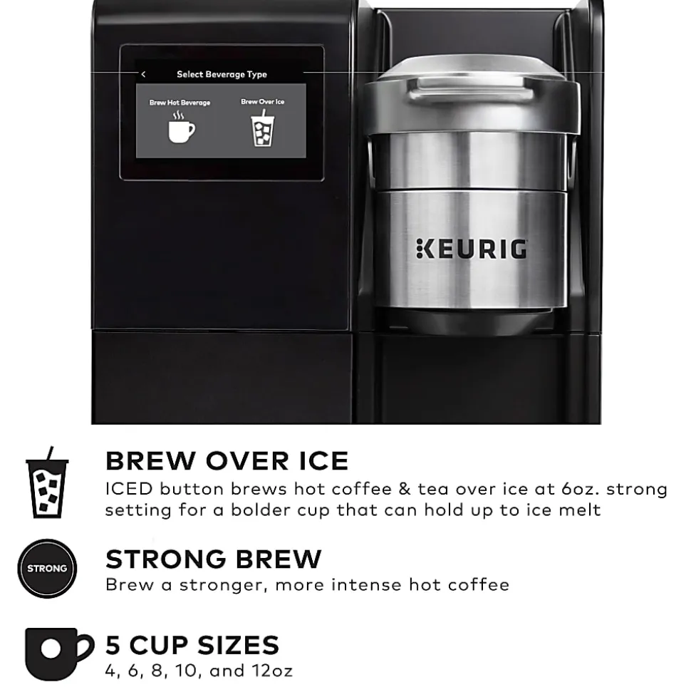 Keurig® K-3550® Single-Serve K-Cup® Pod Coffee Maker for Large Workplaces, Black/Silver