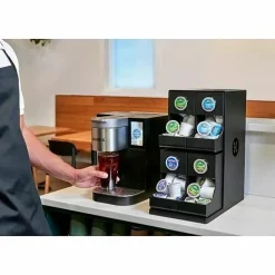 Keurig® K-2550® Single-Serve K-Cup® Pod Medium Workplace Coffee Maker, Plumbed, Silver/Black