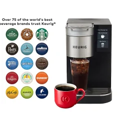 Keurig® K-2550® Single-Serve K-Cup® Pod Medium Workplace Coffee Maker, Plumbed, Silver/Black