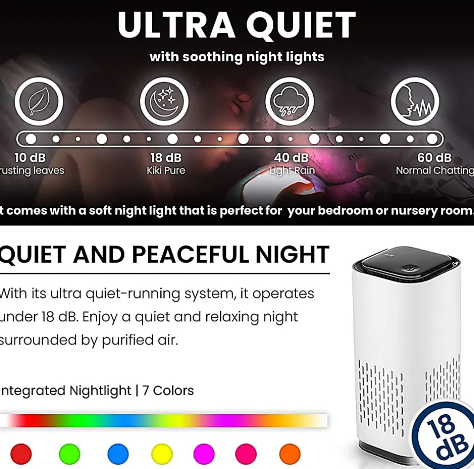 KIKI PURE A1 Mini HEPA Portable Air Purifier