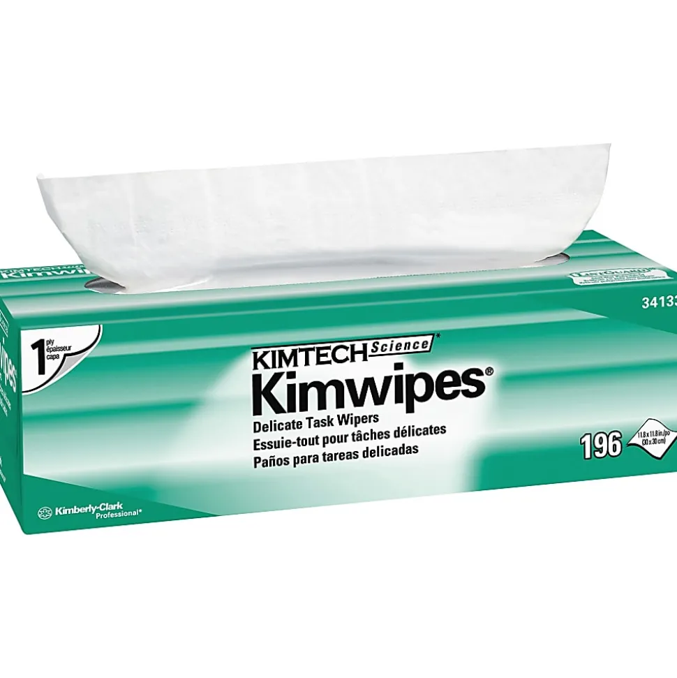 Kimberly-Clark KimTech 1-ply Delicate Task Wipers - 11.80" Width x 11.80" Length - 196/Pack - 15 / Case
