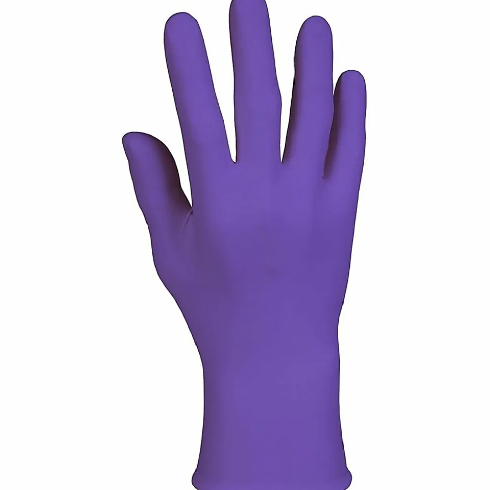 KIMTECH Kimberly Clark Safeskin Purple Nitrile Exam Gloves, Small, Purple, Box Of 100