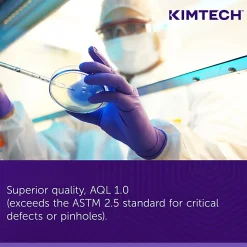 KIMTECH Kimberly Clark Safeskin Nitrile Exam Gloves, Extra Large, Purple, Box Of 90