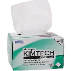 KIMTECH Kimwipes 1-Ply Delicate Task Wipers, 4-7/16