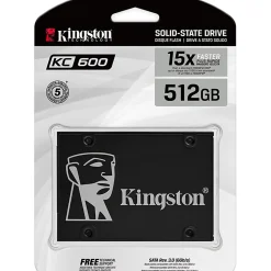 Kingston KC600 512 GB Solid State Drive - 2.5" Internal - SATA (SATA/600) - Desktop PC, Notebook Device Supported - SKC600512G
