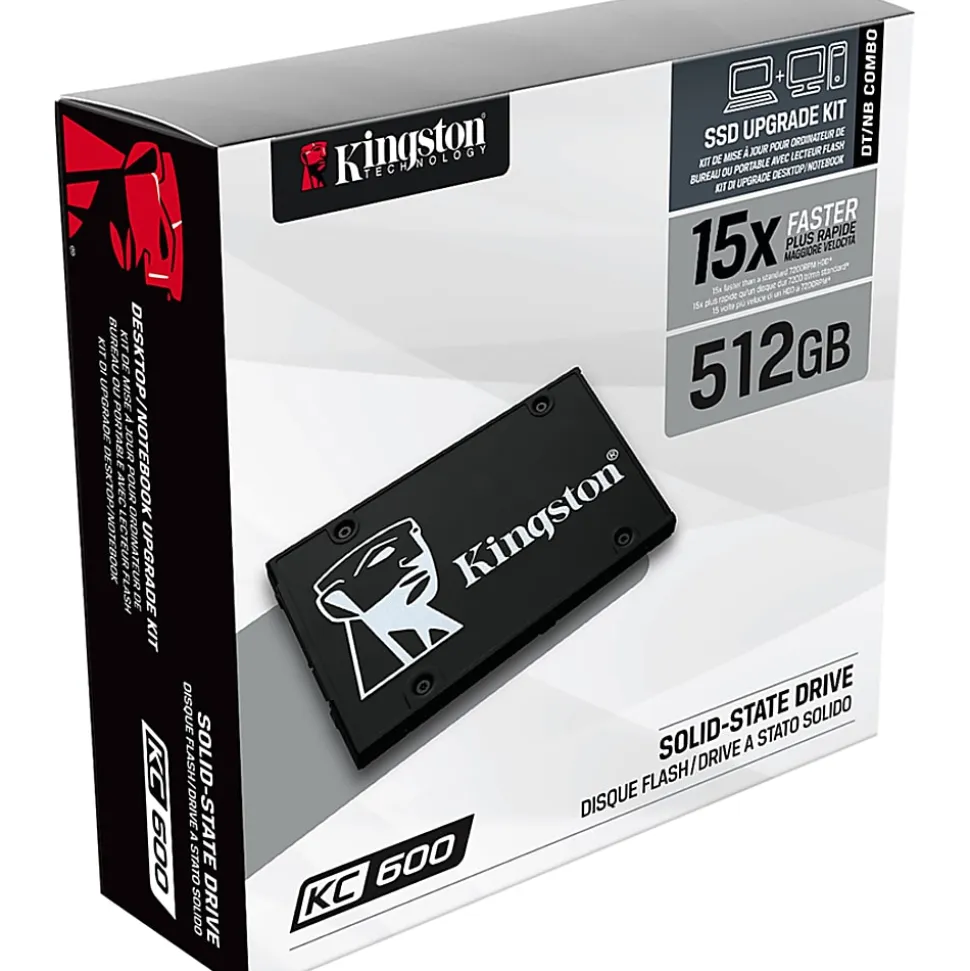 Kingston KC600 512 GB Solid State Drive - 2.5" Internal - SATA (SATA/600) - Desktop PC, Notebook Device Supported - SKC600512G