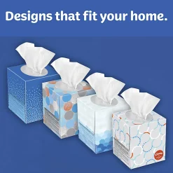 Kleenex® Anti-Viral 3-Ply Facial Tissues, White, 55 Tissues Per Box, Pack Of 4 Boxes