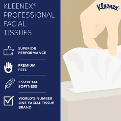 Kleenex® FSC Certified 2-Ply Facial Tissues, 8 2/5