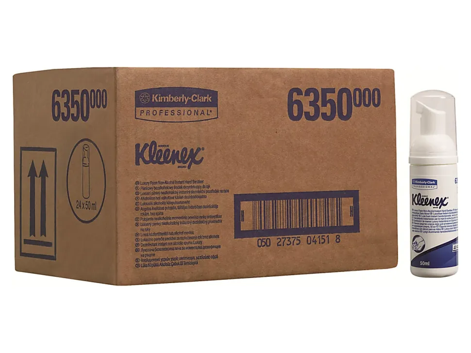 Kleenex - Hand sanitizer - foam - bottle - 1.7 fl.oz - antibacterial - clear (pack of 24)